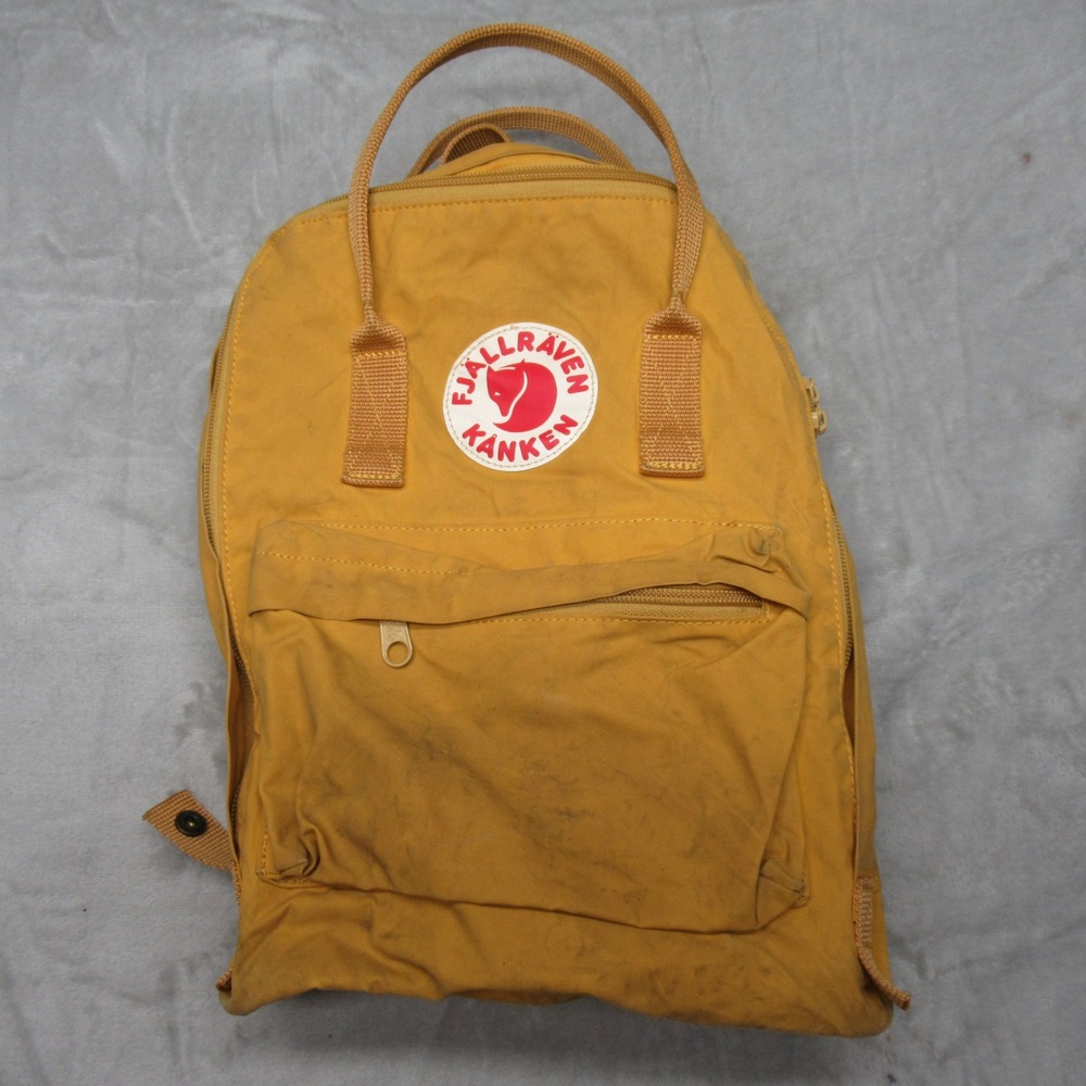 Fjallraven Kanken School Bag Unisex Yellow Classic Backpack Water Resistant READ